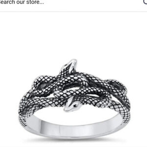 Sterling Silver Snake Ring‎ NEW